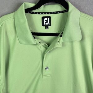 FootJoy Golf Polo Shirt Mens XXL Short Sleeve Green Embroidered  Logo Outdoor